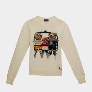 Ralph Lauren Polo Bear Cotton Sweater Girls